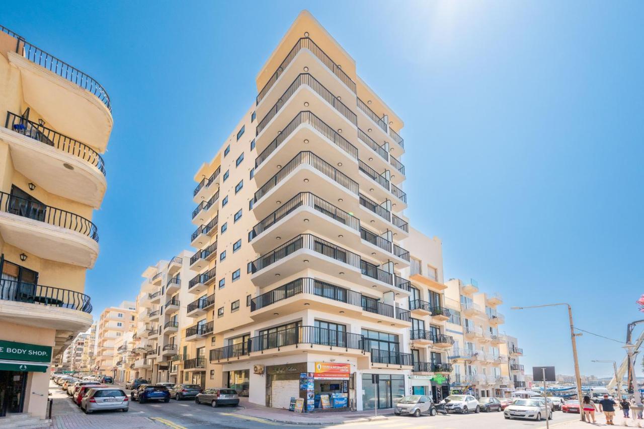 Islet Promenade Seafront 1 Bedroom Apartment With Sea View Balcony By Getawaysmalta San Pawl il-Baħar Zewnętrze zdjęcie